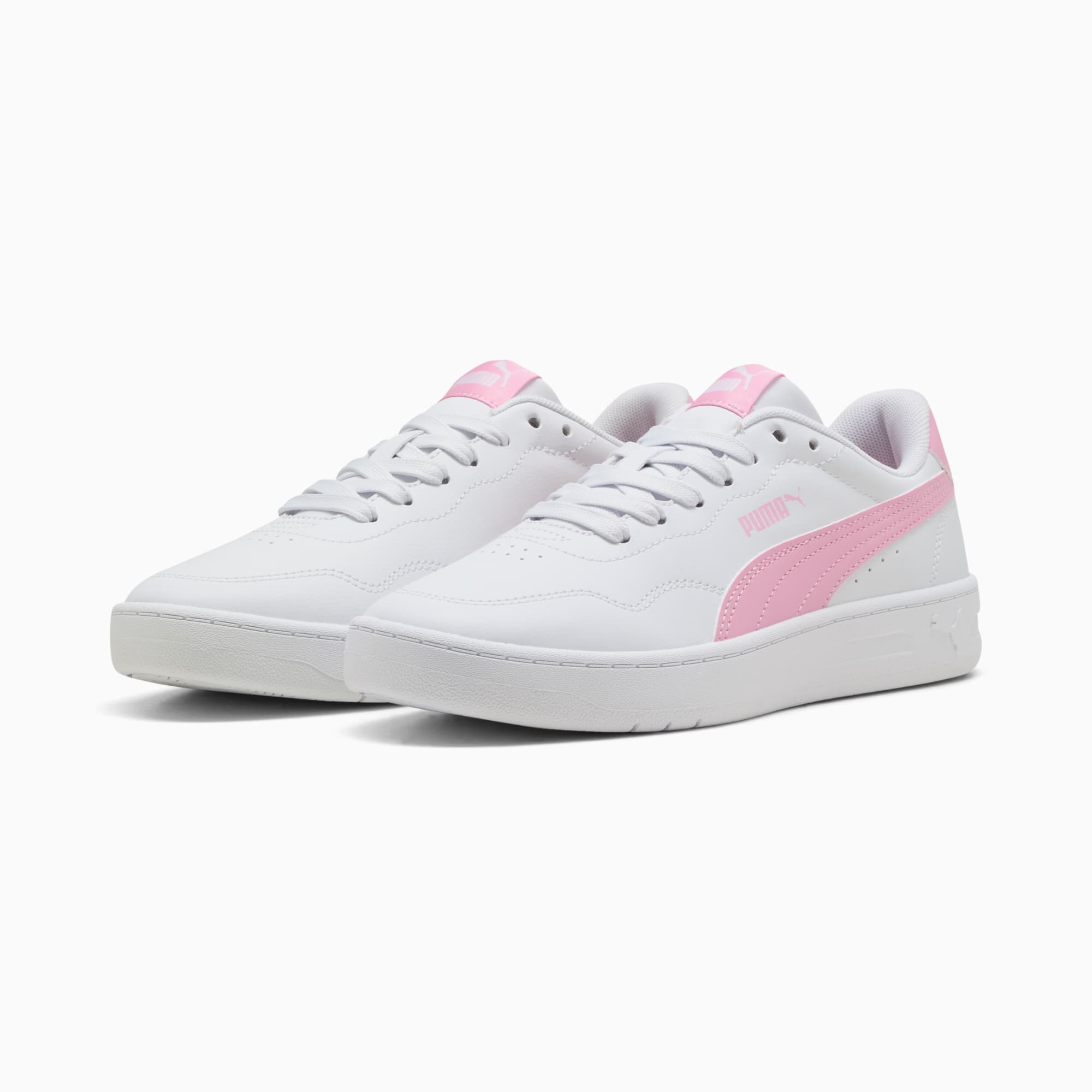 Puma Court Lally jr White-poised Pink Girls