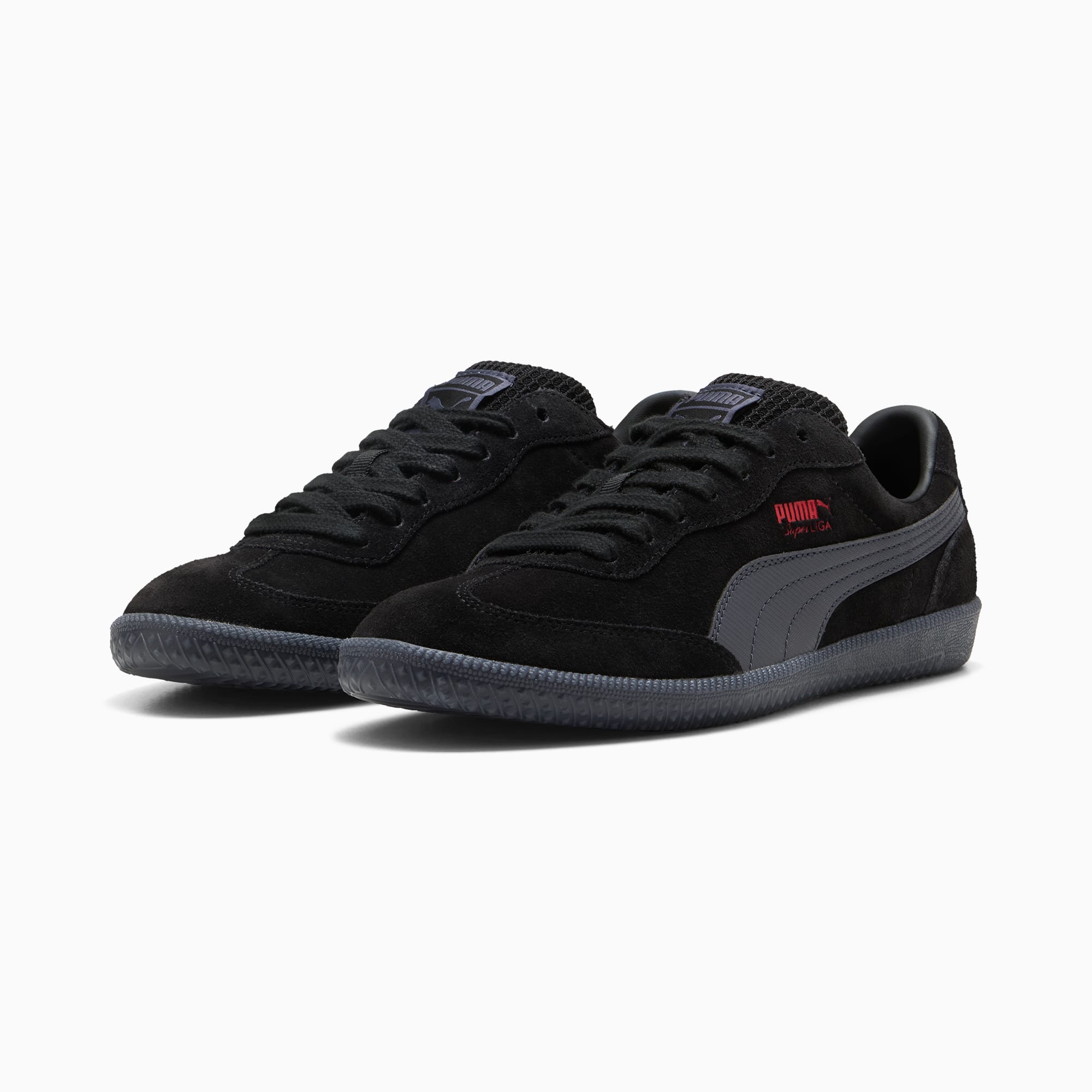 Puma Super Liga og Retro Kuro P.black-galacgray-activered