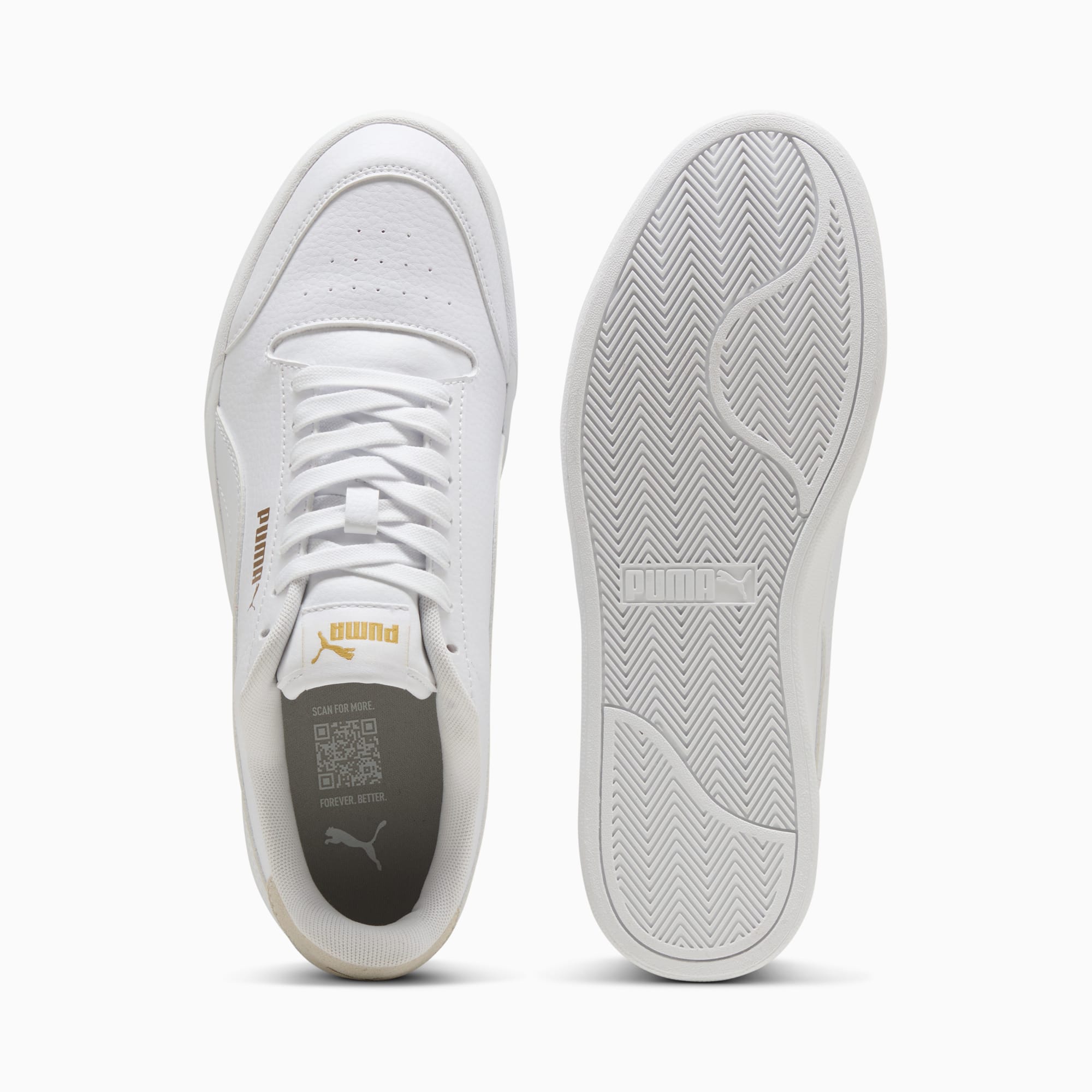 Puma Shuffle Downtown Lo jr Puma White Puma White Gold