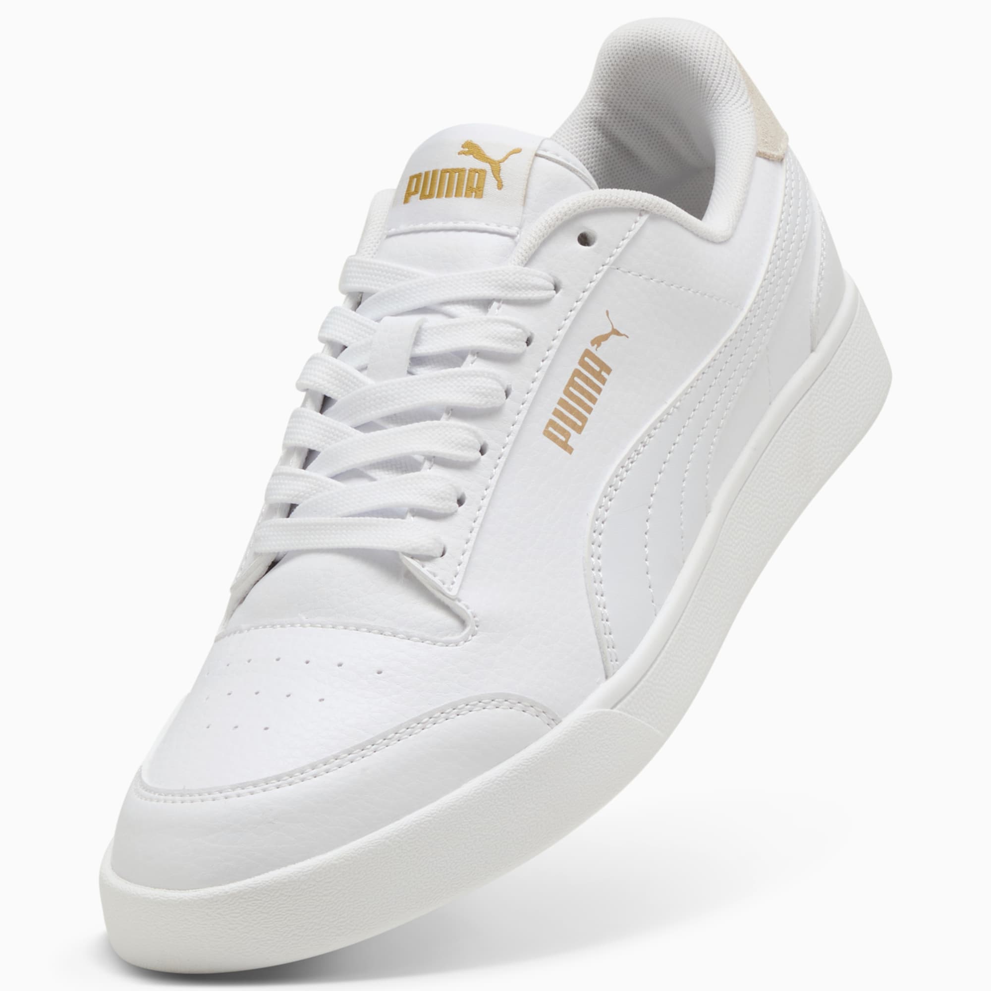 Puma Shuffle Downtown Puma White Puma White Gold
