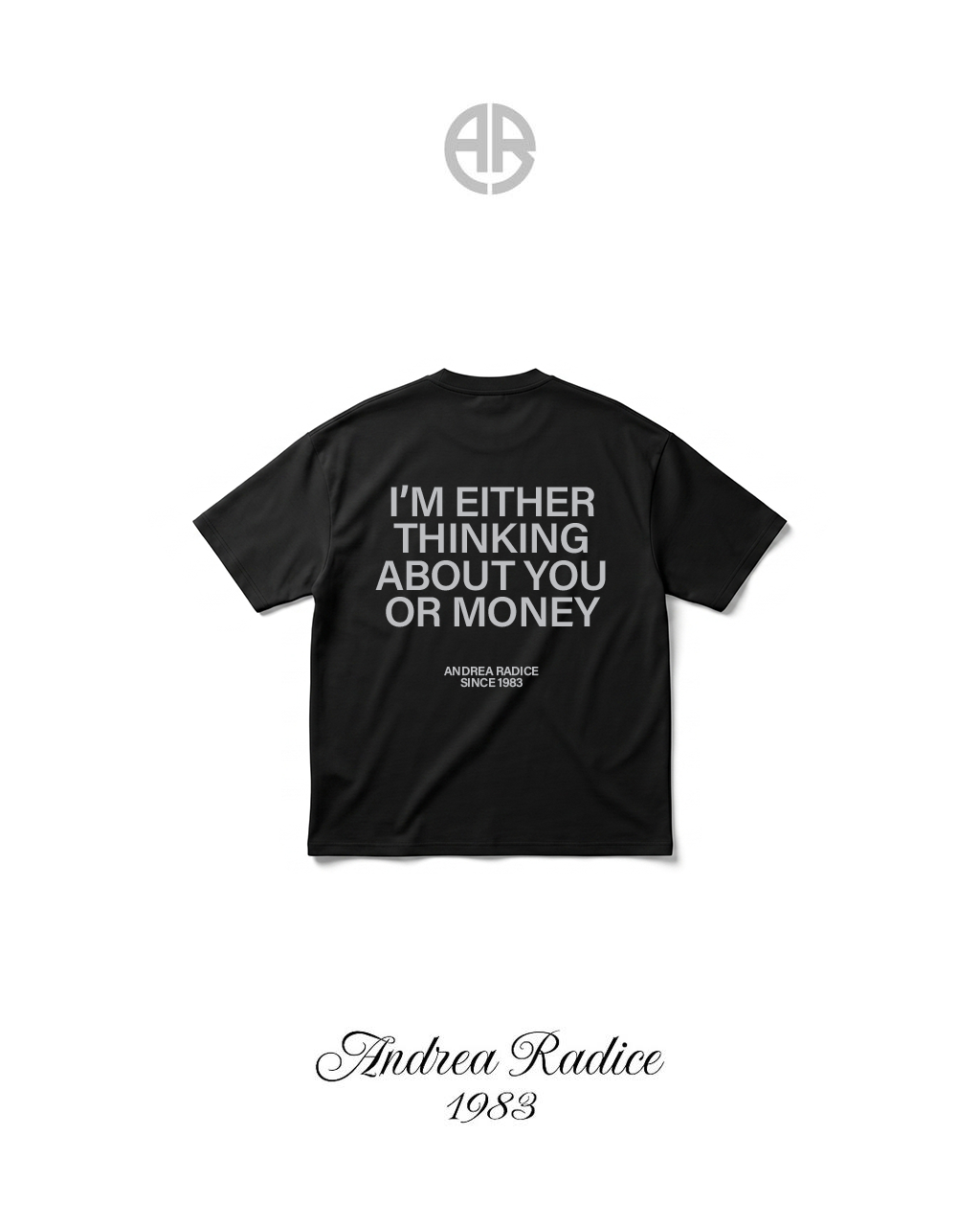 T shirt Oversize Im Either Thinking About You Or Money