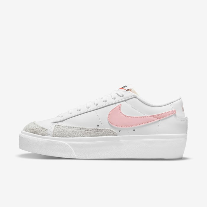 Nike Gamma Force W Blazers Low Platform White Pink Glaze Summit White