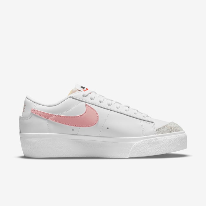 Nike Gamma Force W Blazers Low Platform Blanc Rose Glacé Blanc Sommet