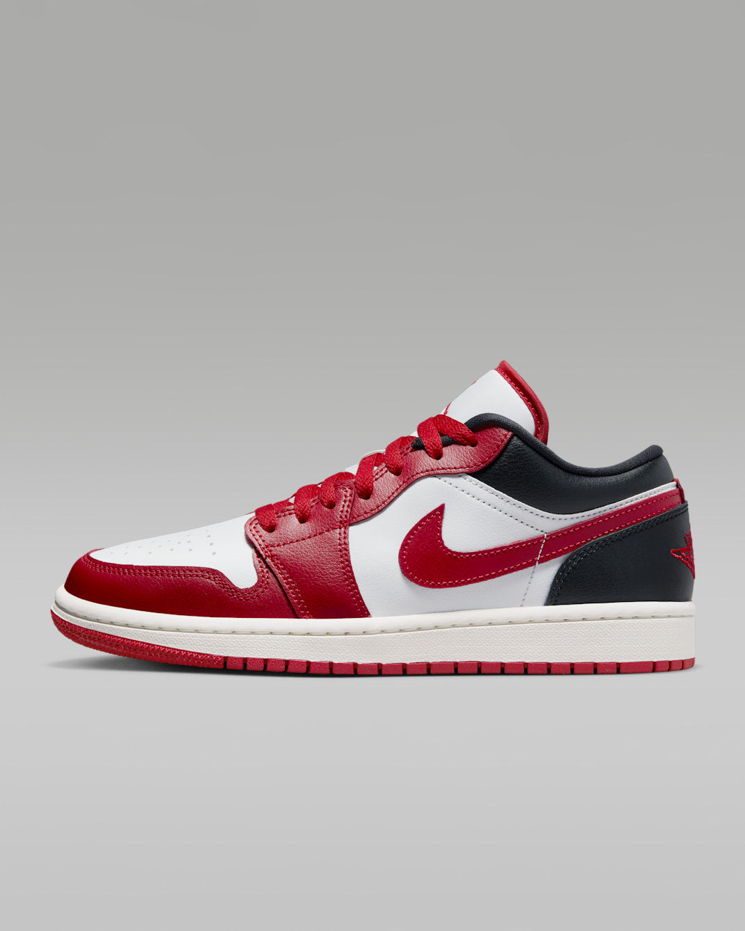 Nike Air Jordan 1 Low White Gym Red Black Sail