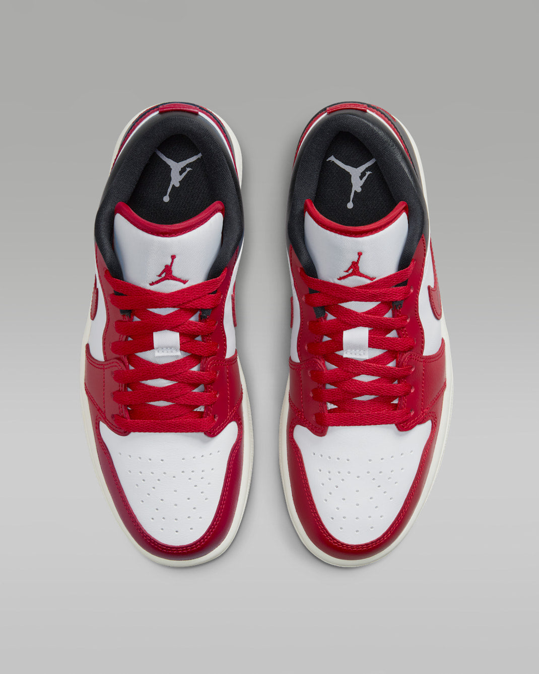 Nike Air Jordan 1 Low White Gym Red Black Sail