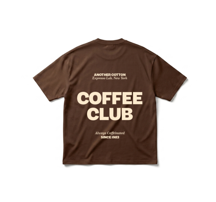 T shirt Coffee Club Oversized