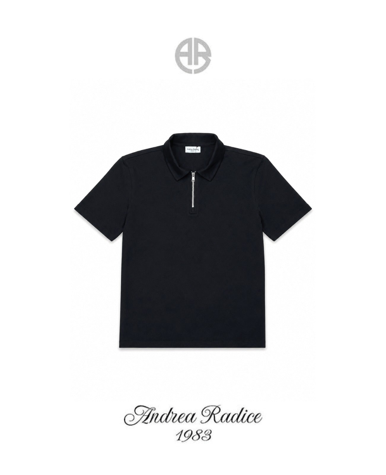 T shirt Zippé Black