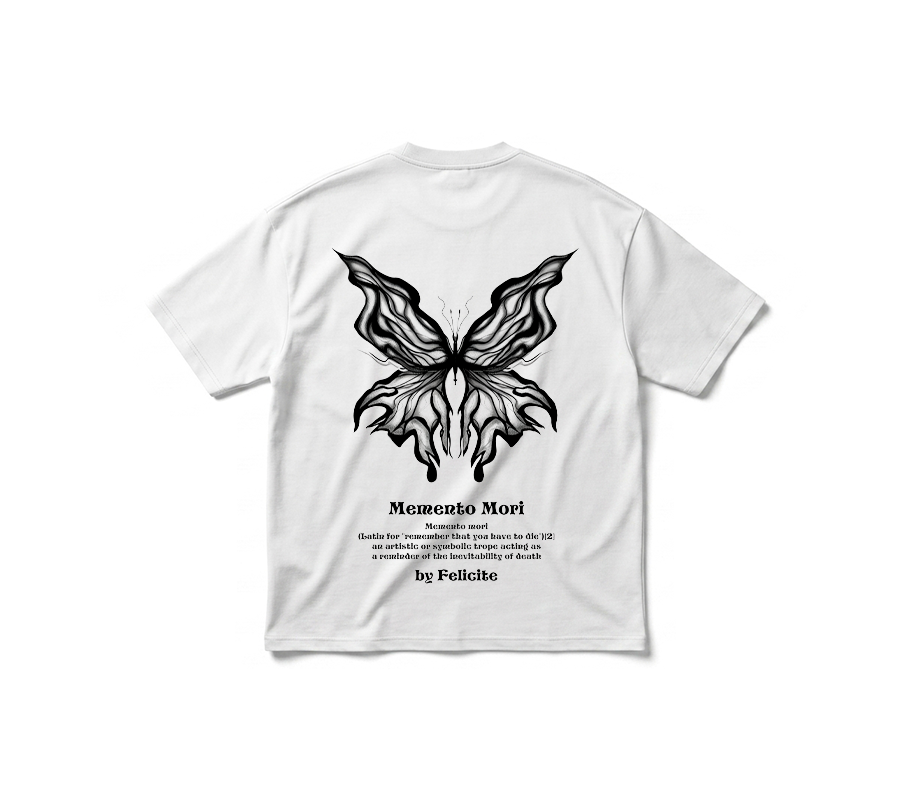 T-shirt Mono White Oversized