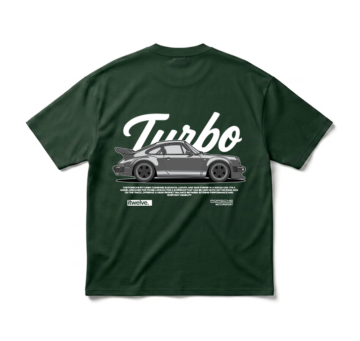 T-shirt Turbo Green Oversized