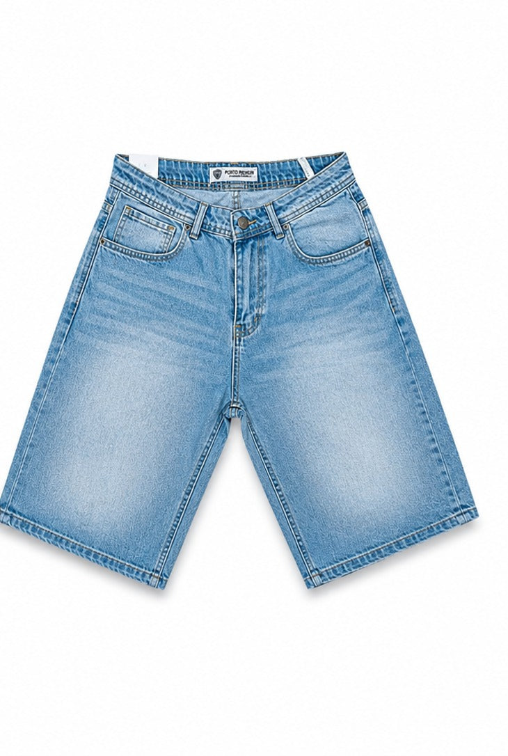 Baggy Jean short Blue