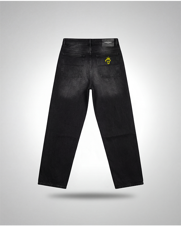 BLINGOS drift black baggy jean