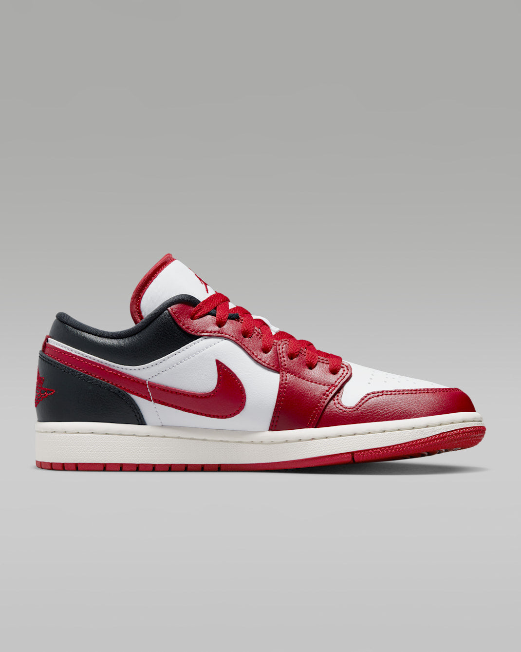 Nike Air Jordan 1 Low White Gym Red Black Sail